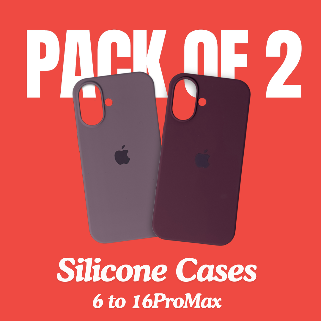 iPhone 16 Series Pack of 2 Silicone Covers