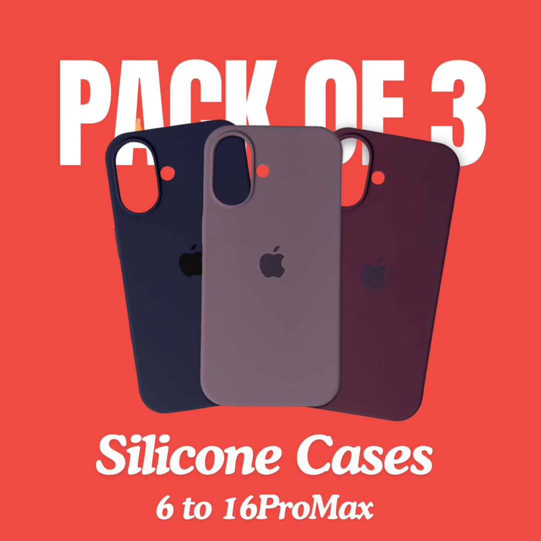 iPhone 16 Series Pack of 3 Silicone Covers