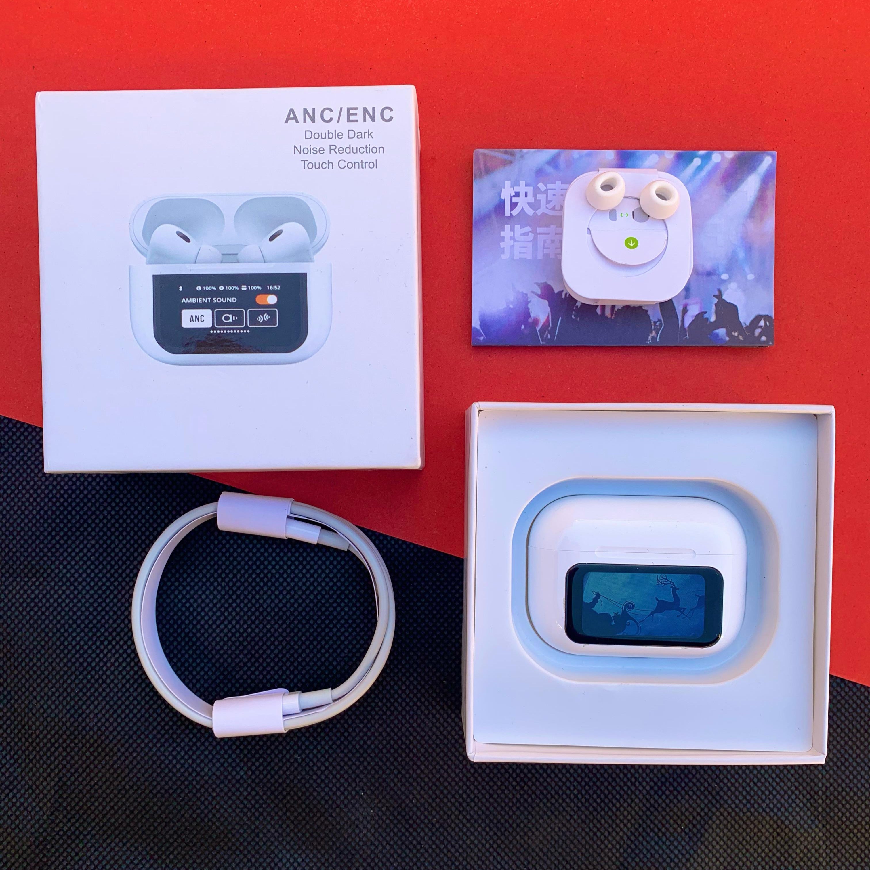 Airpods With LCD Touch Screen
