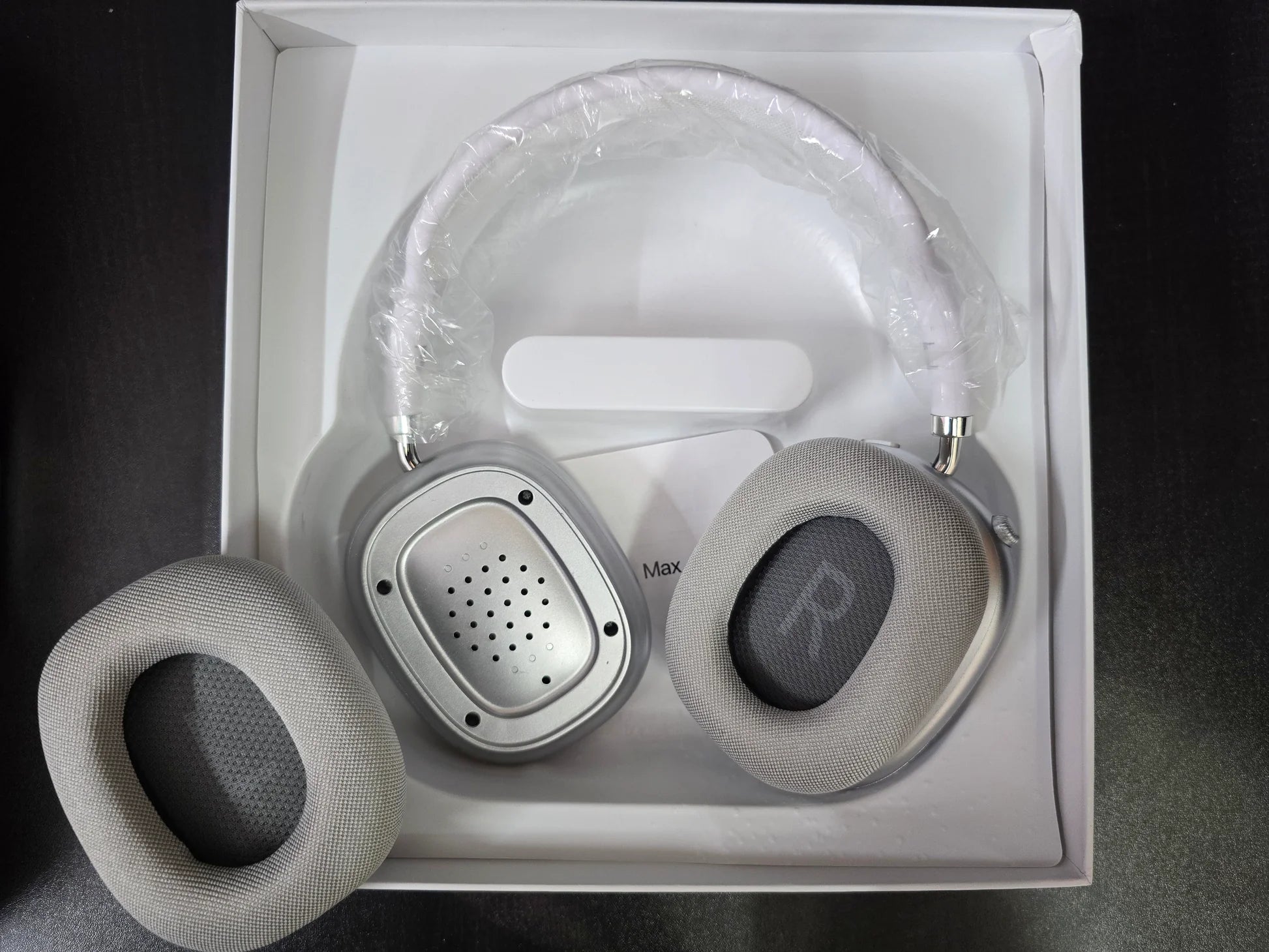 Apple Airpods Max | Magnetic Earmuffs | With Logo, Pop Up & Free Leather Case ( Works with Android & iOS both)