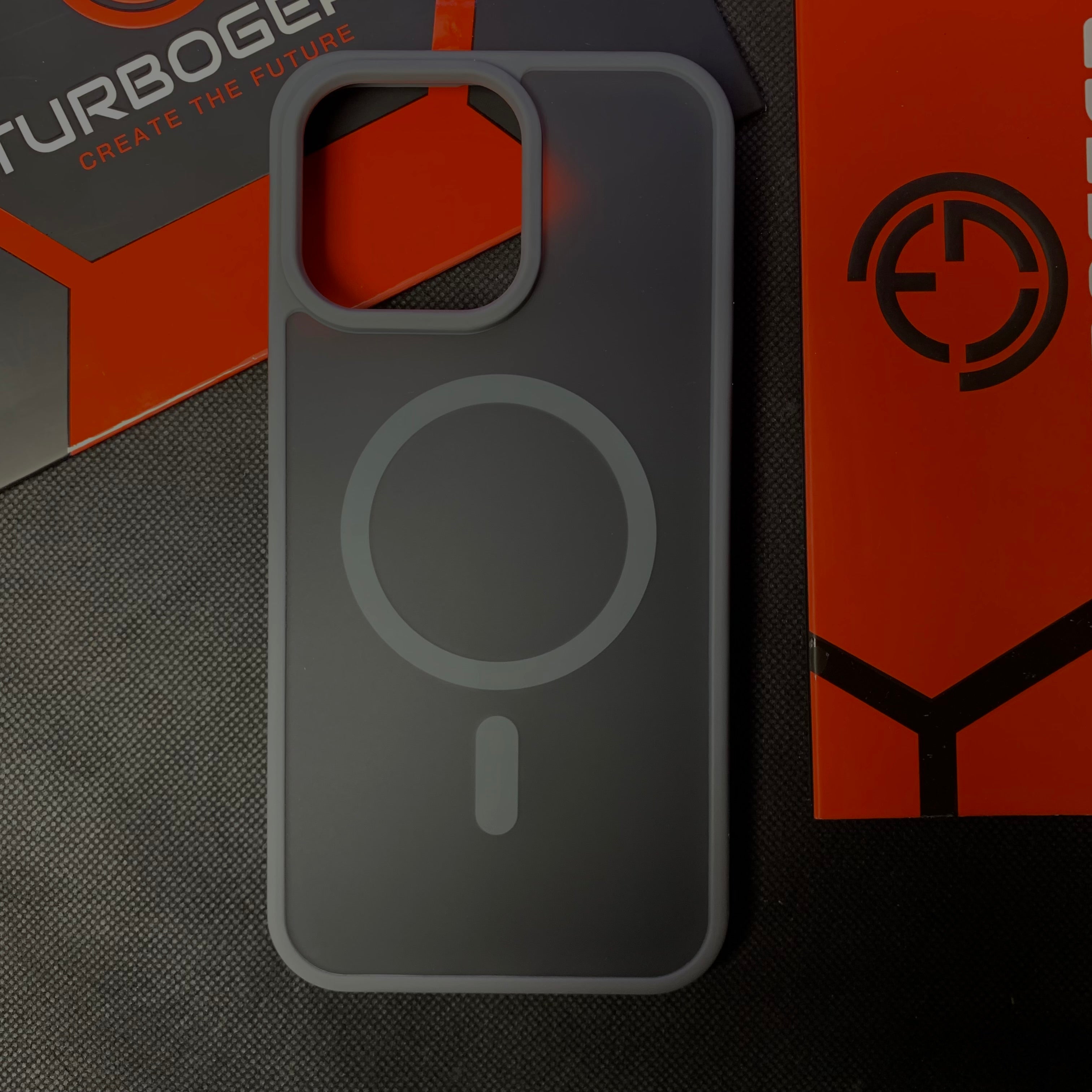 Natural Titanium Matt Magsafe Anti-shock case